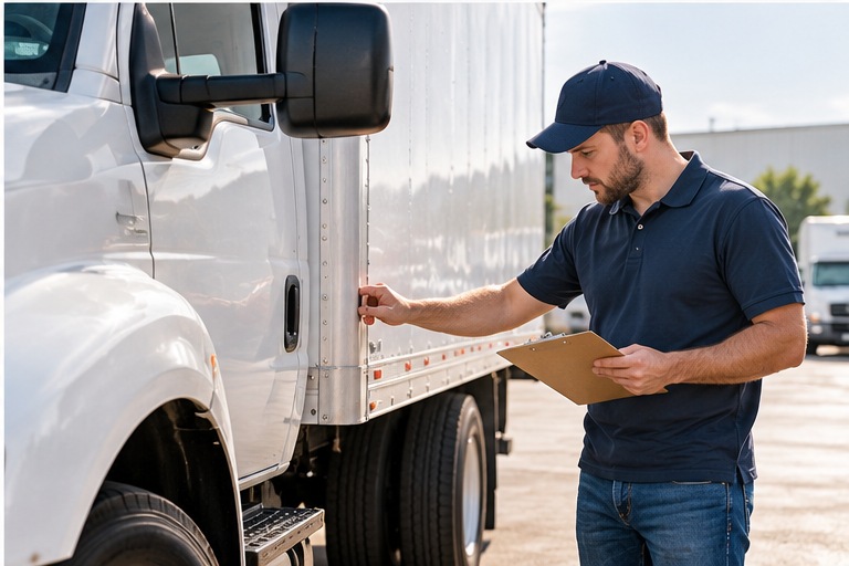 Moving truck planning scene